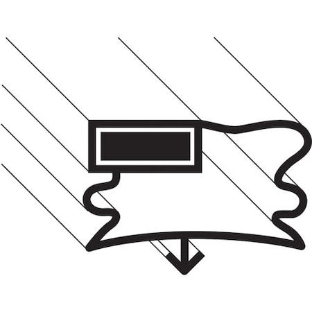 True Gasket, Door 22 9/16 X 25 1/2, Tuc-24 E932584